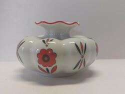 Art deco Zsolnay flower pattern vase