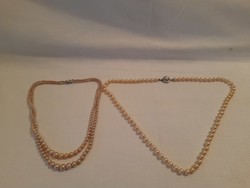 Gyönyörű antik gyöngy nyakláncok egyben 2 db