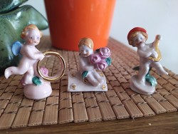 Antik szecessziós miniatűr porcelánfigurák