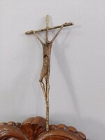 Erwin Huber marked Bronze Crucifix in 1983.