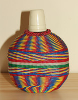 Bottle with colorful fuse