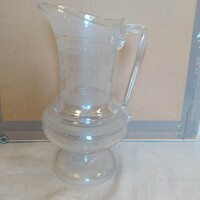 Beautiful antique polished glass jug