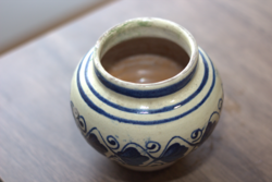 Korondi white-blue mini vase