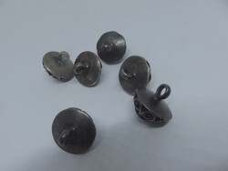 6 silver buttons