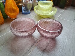 Retro purple bowls bowl cracked beautiful veil glass veil karcagi berek bath glass