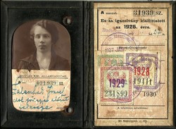 Hungarian Royal State Railways, identity card, 1926, Budapest
