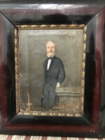 Klasszicista - biedermeier korai 1800- as évekből Előkelő férfi  portréja
