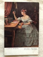 Antik romantikus képeslap - 1917                        -2.