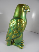 Zsolnay eozin falcon, as shown in the picture, in good condition, with jubilee seal, 18 cm high.
