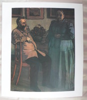 Rippl-Rónai József-nyomat: Szüleim negyvenévi házasság után (1897)