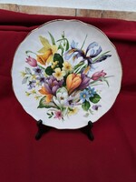 Beautiful Edwardian English decorative plate fabulous large serving floral irish daffodil etc...