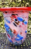 Meseszép muránói üveg váza