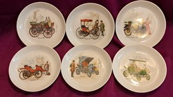 Old mobile porcelain plate set, car plate (l3573)