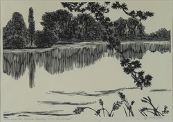 Gy. Szabó Béla : "A tervuereni tó. Belgium" 1959