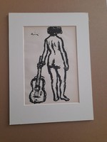 Joseph Rippl-rónai: back of guitarist