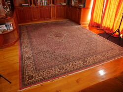 Extra nagy méretű, iráni bizsár kézi csomozású gyapjú szőnyeg
