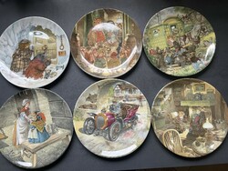 Eric Kincaid's charming fairy tale plates, Wedgwood porcelain decorative plates, collector's items