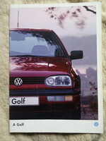 Volkswagen Golf katalógus ! Jó állapotban !!! Magyar nyelvű !