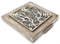 Silver-plated applied arts box / box
