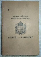 1934es Magyar Királyság Útlevél! Akkor tisztviselő számára kiadva!