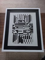 VASARELY eredeti heliogravure, címe: TILLA (1958)