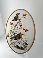 Porcelain bird motif wall decoration 70'