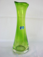 Hermann crystal in green glass vase