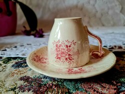 Antik fajansz Sarreguemines kávés csésze - AIDA