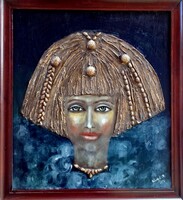 The Keeper of Magic.A Mágia őrzője.70x60 cm-es kép. Károlyfi (1952-) Prima-díjas művész