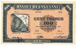 French Guiana 100 French Guiana francs 1942 replica