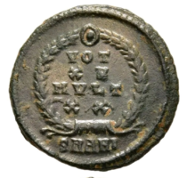 CONSTANTIUS II, 337-361 Római Birodalom AE Follis VOT / XX / MVLT / XX/ SMANI