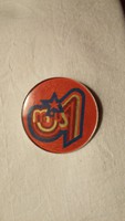 Retro May 1. Badge, pin on metal base, plastic