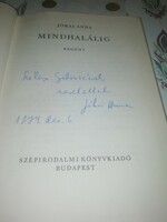 Anna Jókai autographed until death