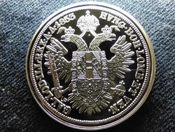 Magyar tallérok utánveretben Ferenc József ifjúkori tallérja 1853 .999 ezüst PP (id77111)