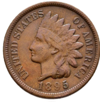 USA Cent 1895 Philadelphia indián; kiváló