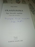 Diary of a lynching autographed by Kégl Ildiko Olaszliszka