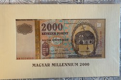 2000 HUF banknote (2000 - millennium) in decorative packaging