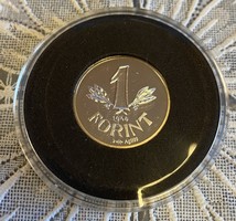 1 forint (1946) Kossuth címer színezüst utánveret (0,999 Ag) 4 g kapszulában