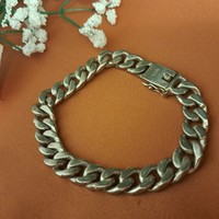 Israeli silver-plated craftsman bracelet