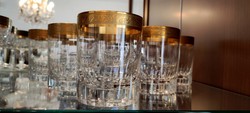 Fw rachel 6 pcs.-Os exclusive whiskey crystal glass set with embossed gilding