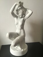 Lux electric 54cm. Bathing woman herend