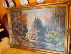 1 ft os aukció.Iványi Grünwald Béla, Életkép. 100 x 70 cm