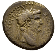 Ancient bronze coin of Claudius 41-54; phrygia cotiaeum