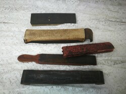 Nagyon régi kés-borotvafenők, 4 db