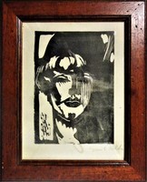 Original woodcut by Emil Nolde