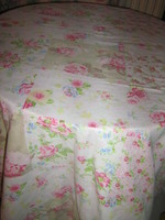 Gyönyörű színes patchwork mintájú rózsás/apró virágos vintage kétoldalas ágynemű garnitúra