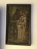 Young couple painting