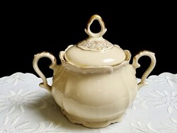 Bavaria bareuther German porcelain gilded sugar bowl