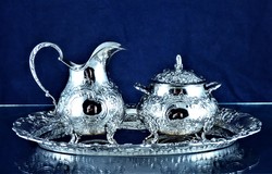 Amazing, antique silver coffee set, hanau, ca. 1890!!!