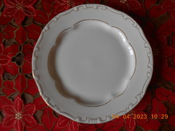 Zsolnay arany tollazott lapos tányér, 24,5 cm